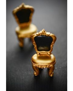 2 Marque-places chaises or