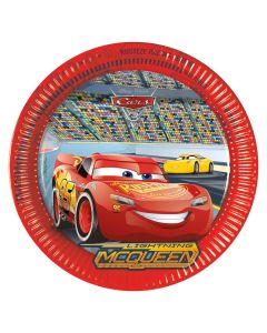 8 assiettes Cars 3 - 23 cm