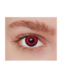 Lentilles de contact - loup - rouge