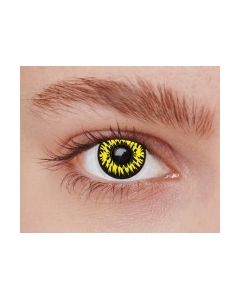 Lentilles de contact - loup jaune