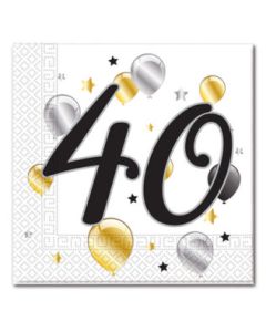 serviettes 40 ans