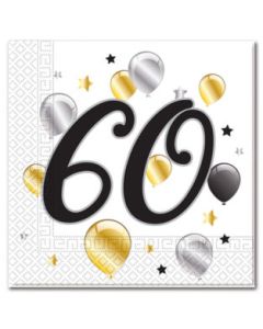 serviettes 60 ans