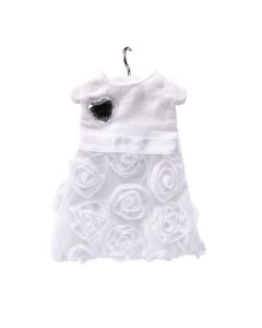 10 robes à dragées roses blanches