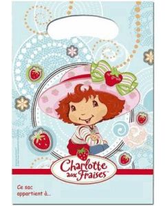 Lot de 6 sacs de fête "Charlotte aux Fraises"