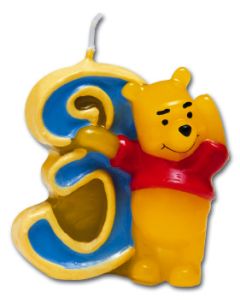 Bougie anniversaire "3" Winnie The Pooh