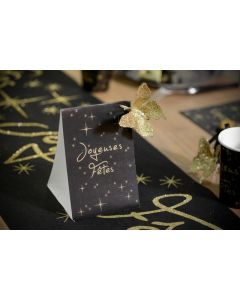 Marque table « Joyeuses Fêtes » noir x6