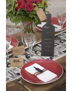 Marque table ardoise bouteille