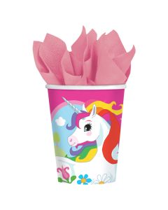 8 Gobelets licorne 266 ml