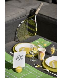 Marque-table balle de tennis jaune