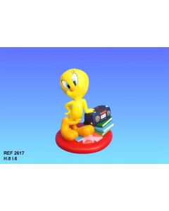 Figurine Titi écoute la radio
