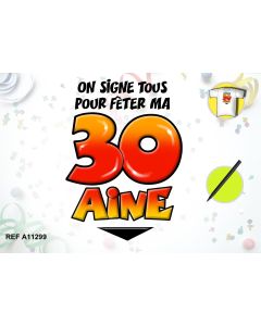 T-shirt 30aine + stylo