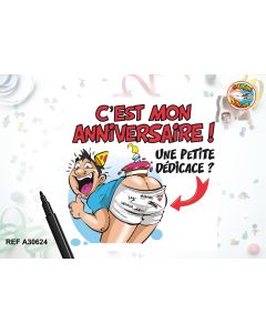 Caleçon dédicace Anniversaire