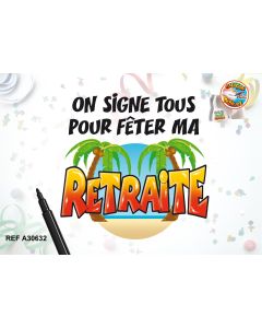 Caleçon dédicace "Retraite" + stylo