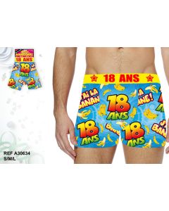 Boxer festif "18 ans"