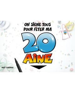 Tablier + stylo "20 ans"