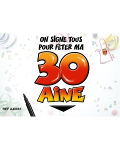 Tablier + stylo "30 ans"