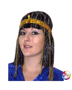 Bandeau égyptien avec serpent et perles