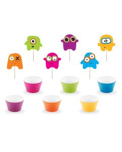 Set accessoires à muffins "Petits Monstres" à prix foux
