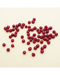 Boules pailletées - fuchsia