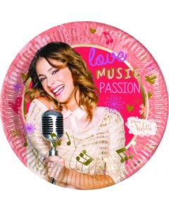 8 assiettes Music Passion Violetta – 23 cm