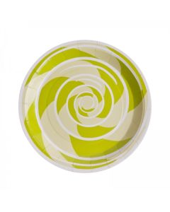 Assiette spirale de coloris vert
