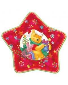 5 assiettes noel Winnie l'ourson