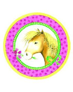 Lot de 6 Assiettes Poney  