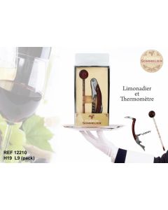 Coffret du parfait Sommelier – Limonadier et thermomètre