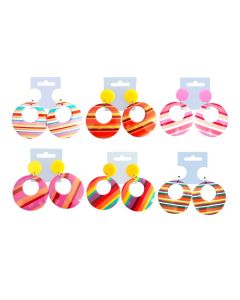 Boucles d'oreilles rondes