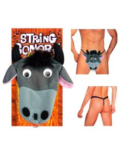 Slip string sonore taureau