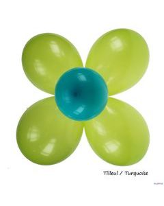 Ballon fleur - Turquoise Tilleul