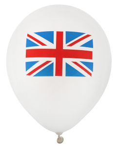 lot de 8 ballons imprimés avec le drapeau de l'angleterre