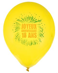 Ballons Joyeux Anniversaire 18 ans