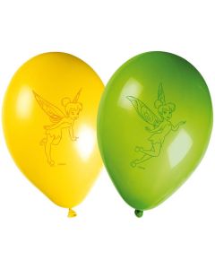 Lot de 8 ballons anniversaire « Clochette et ses amies »