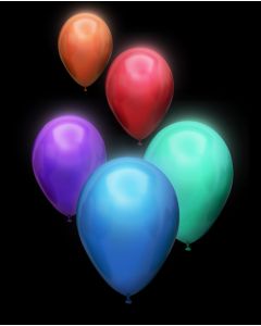 5 ballons led multicolores pas chers