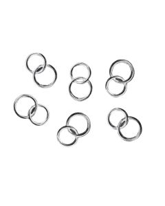 25 anneaux d’argent pour loisir créatif