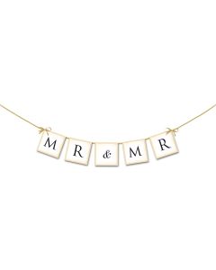 Guirlande "Mr & Mr"