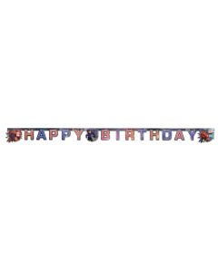Bannière Happy Birthday Les nouveaux héros - Big Hero 6