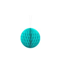 boule chinoise alvéolée turquoise