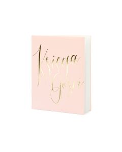 livre d'or "Księga gości" rose poudré