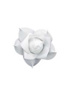 9 fleurs « Elégance » autoadhésives - Blanche