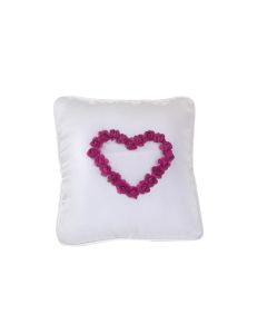 Coussin alliance coeur rose
