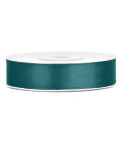 Ruban satin 12 mm - vert bouteille