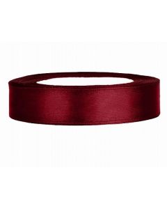 Ruban satin 12 mm - bordeaux