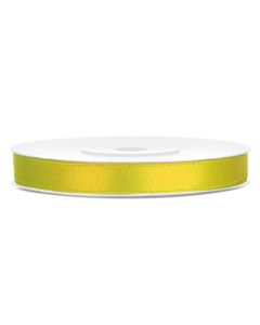 Ruban satin 6 mm - jaune foncé