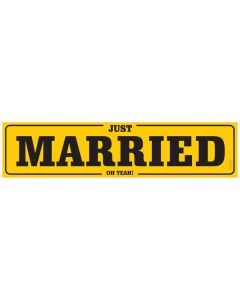 Plaque minéralogique – Just Married 