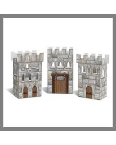 Boîtes en forme de château de chevalier - x3