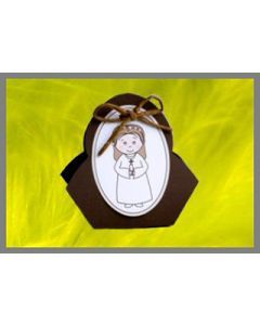 boites à dragées "sac " pour communion- fille