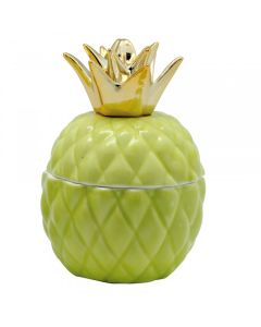 Bonbonnière ananas vert