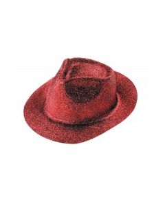 Chapeau paillettes rouge